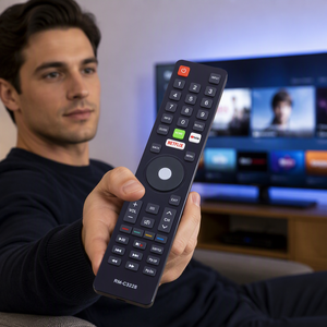 Control Remoto IR Negro <span class=keywords><strong>para</strong></span> TV RM-C3228, Reemplazo Fijo <span class=keywords><strong>para</strong></span> LT-32N3105A LT-55N6105A LT-55N7105A Serie LT, Batería AAA, 10m - Product Image 4