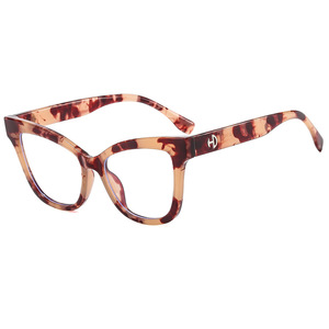 Monturas de Gafas Ojo de Gato con Estampado Animal, Montura Completa, Anti Luz Azul, Ligeras, para Mujer - Product Image 3