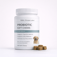 Suplemento en Polvo de Aceite de Pescado con Probióticos para Perros y Gatos OEM, Absorción Rápida, Refuerzo Inmunológico, Alivia la Flatulencia y la Hinchazón, Salud Digestiva