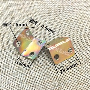 Support en L Xiongfa 18x23,6mm, épaisseur 0,6mm, connecteur de meuble à 4 trous, quincaillerie de placard - Product Image 1