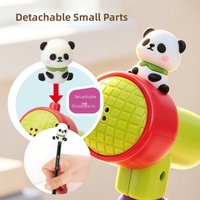 Clavier électronique multifonctionnel interactif pour enfants avec microphone intégré et personnage de dessin animé - Jouet éducatif