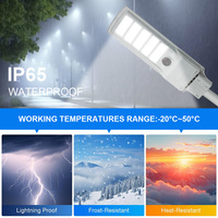 Lampadaire solaire KCD de haute qualité, intégré, étanche IP67, 150w 300w 400w 500w 1000w, lampadaires solaires tout-en-un pour l'extérieur