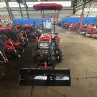 Mini Cultivador Agrícola Diésel de 18 HP, Alta Productividad y Multifuncional para la Agricultura con Toldo Parasol Opcional