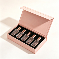 Boîte d'huile de parfum écologique, 5 flacons, emballage rigide magnétique de luxe personnalisé, boîte cadeau