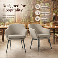 Chaise de salle à manger texturée en osier avec table en bois et base croisée, idéale pour les acheteurs de cafés, restaurants, bistrots, hôtels et clubs