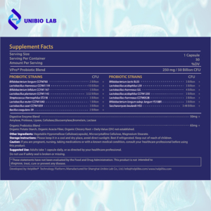 Cápsulas de Probióticos Lactobacillus Plantarum CCFM602 CCFM1143 para el Bienestar Intestinal, Mejoran el Estreñimiento y la <span class=keywords><strong>Diarrea</strong></span> - Product Image 2