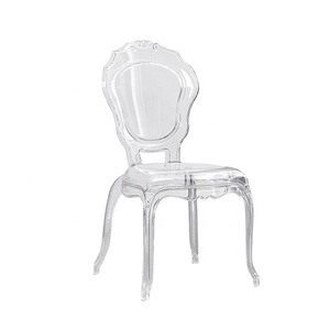 Nuovo modello di cristallo in policarbonato trasparente per adulti <span class=keywords><strong>Bella</strong></span> sedia per eventi comodo da salotto in plastica con schienale carino - Product Image 1