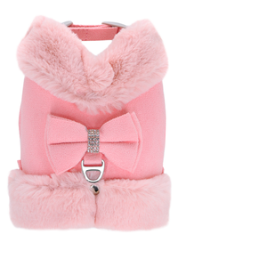 Set tali kekang katun hangat untuk anak anjing Perancis Bulldog Chihuahua Yorkie kucing lucu fitur terpisah <span class=keywords><strong>Harness</strong></span> anjing - Product Image 1