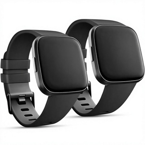 Correa Deportiva de Silicona Suave Clásica para <span class=keywords><strong>Fitbit</strong></span> <span class=keywords><strong>2</strong></span> / <span class=keywords><strong>Versa</strong></span> Lite/<span class=keywords><strong>Versa</strong></span> <span class=keywords><strong>SE</strong></span>, para Hombre y Mujer (Negro, Talla Grande) - Product Image 3