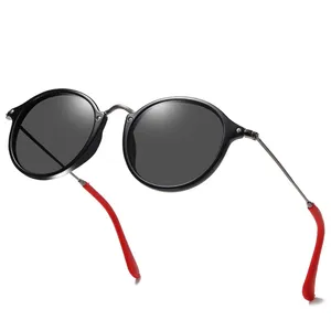TR-gafas de sol polarizadas para hombre y mujer, de acero inoxidable, en blanco, nuevas