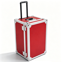 Valise de transport pour chariot de vol en aluminium dur à forte capacité de roulement OEM Valise de route pilote avec mousse à l'intérieur pour le transport d'équipement