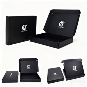 Boîte cadeau en carton kraft de luxe personnalisée de haute qualité, cylindrique, magnétique, ondulée, pour l'expédition de bijoux, avec votre logo - Product Image 2