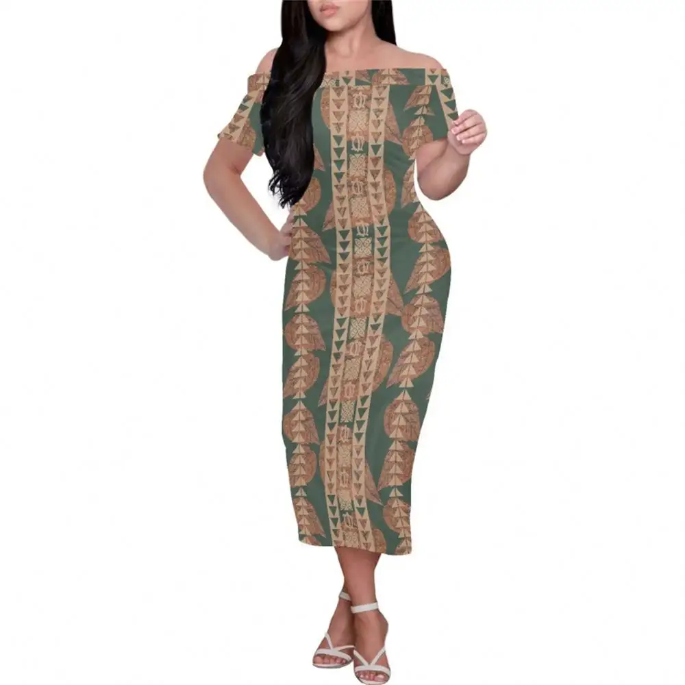Nouveau conçu jupe sublimée polynésienne tatouage Style personnalisé femmes soirée Sexy femmes robes rétro élégante robe