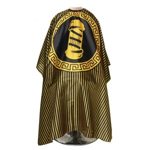 Cape de coiffure professionnelle à motif moustache, anti-adhérence des cheveux, pour salon de coiffure et barbier, direct usine, stock disponible - Product Image 5