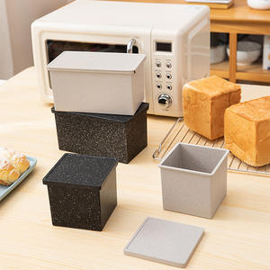 Brotbackform Quadratisch Mini Aluminiumlegierung Antihaftbeschichtung Toastbrot-Box Rechteckige Pullman-Brotform Toastform - Product Image 2