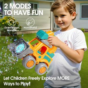 Safe Summer Outdoor Engineering Vehicle Bubbles <strong>Lawn</strong> <strong>Mower</strong> <strong>Toy</strong> for Toddler Kids Bubble Making Machine - Product Image 3