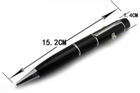 Stylo bille multifonction USB en métal EACAJESS avec logo personnalisé, pointe laser LED 0,5 mm, encre bleue/noire, 14,1 cm, clé USB