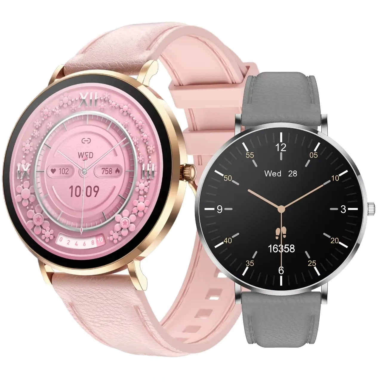 T8Pro Women'S Smart Watch Round Screen With Full Touch Ip68 Waterproof Android Iso Digital New Wearable Technology