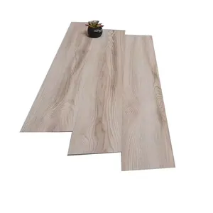 Suministro de fábrica, suelo de plástico de madera para interiores de 1-3mm, suelo de Pvc adhesivo de Color Beige impermeable de estilo moderno