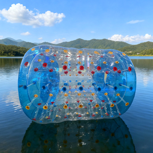 Rullo Gonfiabile Galleggiante per Giochi d'Acqua, Rullo da Piscina Gonfiabile a Doppio Strato in PVC per Esterni - Product Image 1