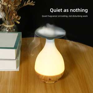 YX-013 Misting Jade Aroma Diffuser USB Wood Grain Night Light <b>Humidifier</b> Home Use Less Than 0.5L Capacity - Product Image 5