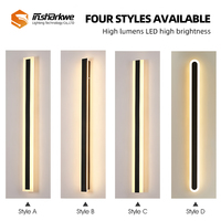 Applique murale LED IP65 lampe de décoration en aluminium intérieure et extérieure pour jardin salon et hôtel forme de cylindre étanche à l'eau