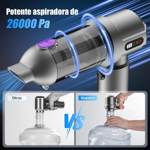 <span class=keywords><strong>Aspirateur</strong></span> à main sans fil puissant <span class=keywords><strong>pour</strong></span> voiture, souffle et aspire, 6000 mAh, moteur à brosse, filtre HEPA, 3 filtres lavables - Product Image 4