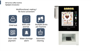 Máy pha cà phê hòa tan hoàn toàn tự động, máy pha cà phê thương mại và trà sữa tất cả trong một, đồ uống nóng tự phục vụ văn phòng - Product Image 3