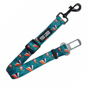 Sabuk pengaman mobil kucing anjing peliharaan, sabuk pengaman mobil yang kuat dan tahan lama dapat disesuaikan dengan pola cetak personalisasi - Product Image 5