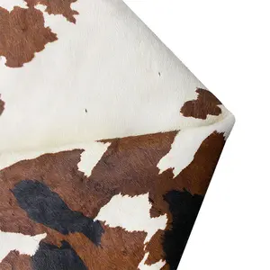 Horse hair black and white coffee tricolor cow pattern For pillows and household items Fashionable leather genuine leather