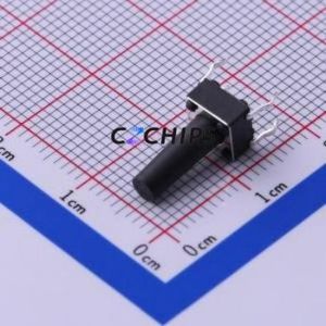 TS-1002-13026 Tactile Switch Through hole Component (THT)-4P,6x6mm Switch Single Pole Single Throw Round Button Through Hole 6mm - Product Image 2