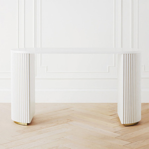 Mesa de consola de <span class=keywords><strong>entrada</strong></span> blanca de lujo, muebles para el hogar, sala de estar, pasillo, mesa de consola de <span class=keywords><strong>entrada</strong></span> moderna - Product Image 6