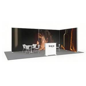 Stand d'exposition portable imprimé avec éclairage <span class=keywords><strong>LED</strong></span> SEG pour salons professionnels |   Stand d'exposition |   Stand personnalisé - Product Image 5