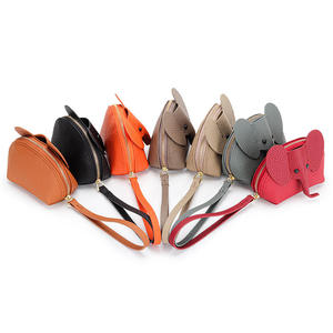 Carteras cortas para mujer de cuero de vaca auténtico, cartera corta con forma de elefante, monedero con cremallera, Royal Bagger 6289 - Product Image 2