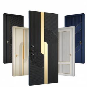 Portes de sécurité extérieures de haute qualité américaines, portes d'entrée intelligentes, portes de villa, portes d'entrée en aluminium coulé - Product Image 5