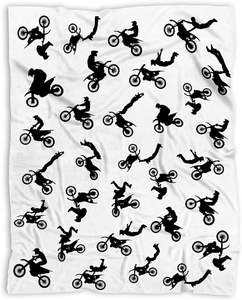 <span class=keywords><strong>Moto</strong></span> tout-terrain personnalisée flanelle polaire jeter couverture en tricot caractère joyeux impression solide chaud hiver voyage canapé bébé couverture - Product Image 1