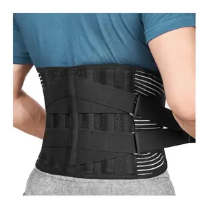 Personalizado respirável Medical Lower Pain Relief Support Back Brace Ajustável trabalhando cintura back cinta lombar suporte cinto