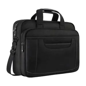 Factory Custom Logo Waterdichte Nylon Mannen Crossbody Schoudertas Zwarte Laptop Messenger Tas Voor Computer