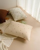 Neues Leben Babykleidung Textil Kleinkindkissen mit Musseline Baumwollkissenbezug zum Schlafen und Reisen Krippe kleines Kissen für Ki