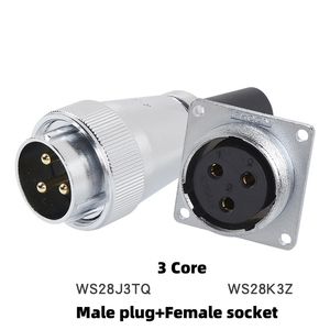 Connecteur aviation WS/HS28 - Prise plaquée or 2/3/4/5/7/8/10/12/16/17/20/24/26/35 broches pour équipement industriel - Product Image 5