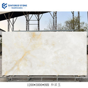 Sottile 9mm serie giada sinterizzata mattonelle di <span class=keywords><strong>pietra</strong></span> grande lastra di porcellana australiana arenaria <span class=keywords><strong>per</strong></span> soggiorno sala da pranzo <span class=keywords><strong>giardino</strong></span> - Product Image 1