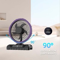 Kipas Meja Terbaik Changrong Musim Panas 2026, 10 Inci dengan 3 Kecepatan, Output USB & Input Tipe-C, Fungsi Timer 1-8 Jam untuk Mengatasi Panas