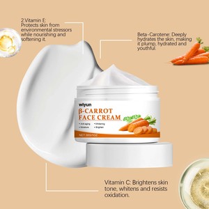 Creme Facial Hidratante e Iluminador WIYUN com Cúrcuma, Chá Verde, Caroteno e Vitamina C para Mulheres, Todos os Tipos de Pele, Uso Diurno - Product Image 2