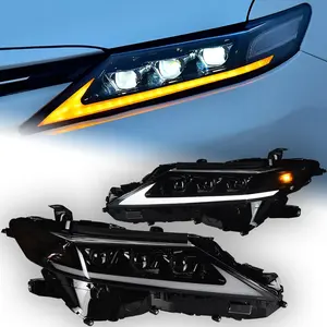 CZJF Dynamic Signal Scheinwerfer LED Scheinwerfer Drl Automotive Projektor Objektiv Scheinwerfer Für Toyota Camry V60 2018 XSE XLE SE