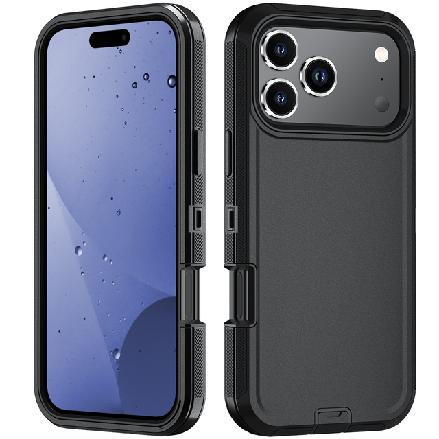 3 in 1 Shockproof Mobile Phone Case for iPhone 17 Pro Max,cover Wholesale TPU PC Fundas for iPhone 17 Air Pro Plus