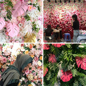 Decoración de pared de rosas artificiales, plantas enrolladas, utilería de boda, fondo Floral para Hotel, tienda, ventana, pantalla personalizada - Product Image 6