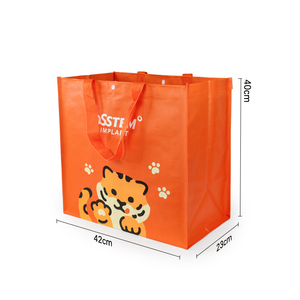 Thân Thiện Với Môi Tái Sử Dụng Tote Túi Với Dây Kéo Đóng Cửa Biểu Tượng Tùy Chỉnh In <span class=keywords><strong>PP</strong></span> Dệt Nhiều Lớp Thời Trang Túi Xách Bao Bì Quà Tặng Sử Dụng - Product Image 5