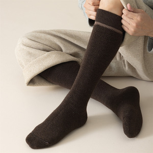 Men's <b>Wool</b> Calf Socks Thickened Fleece Lined Winter Warm High Top Long Socks - Product Image 3