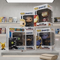 Étui de présentation Funko Pop en acrylique transparent avec couvercle magnétique, résistant aux UV, empilable, sans acide, pour TCG, échantillons gratuits
