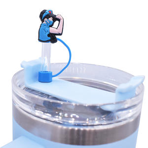 Venta al por Mayor de Tapas de Pajita de PVC de 10 mm 2D para Vasos de Enfermería - Product Image 5